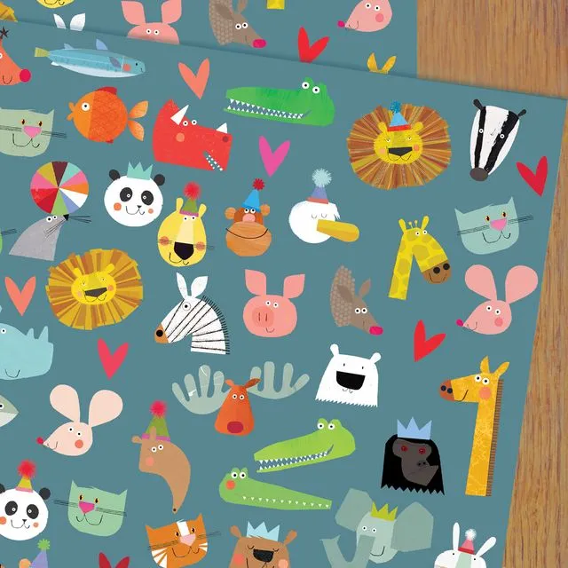 WP120 Animal Wrapping Paper