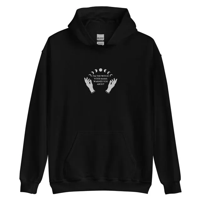 The Witch | Black Cotton Hoodie