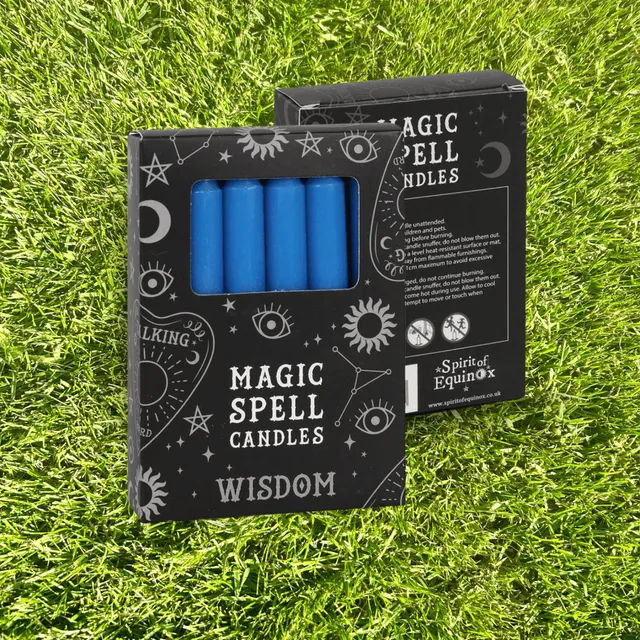 Ancient Wisdom Dark Blue Spell Candle