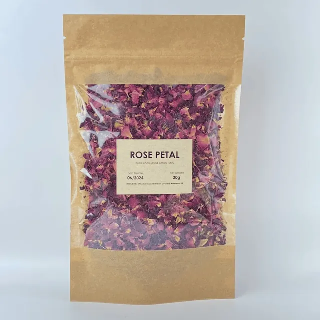 Rose (Rosa) Whole Dried Flower Petals 50g