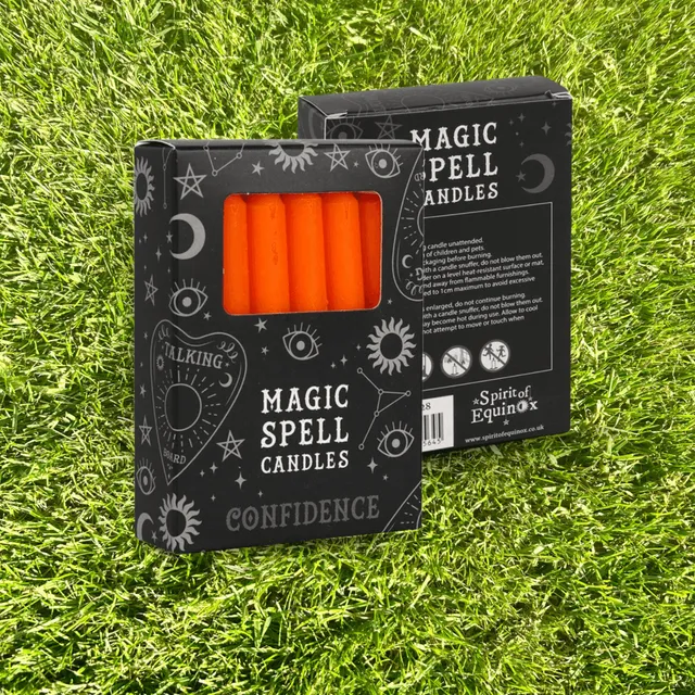 Magical Confidence &amp; Creativity Boosting Orange Spell Candle Pack