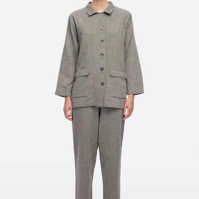 Gray Oversized Jacket (3355); 100% cotton