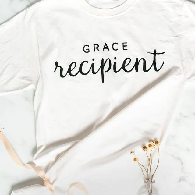 Grace Recipient T-Shirt, White