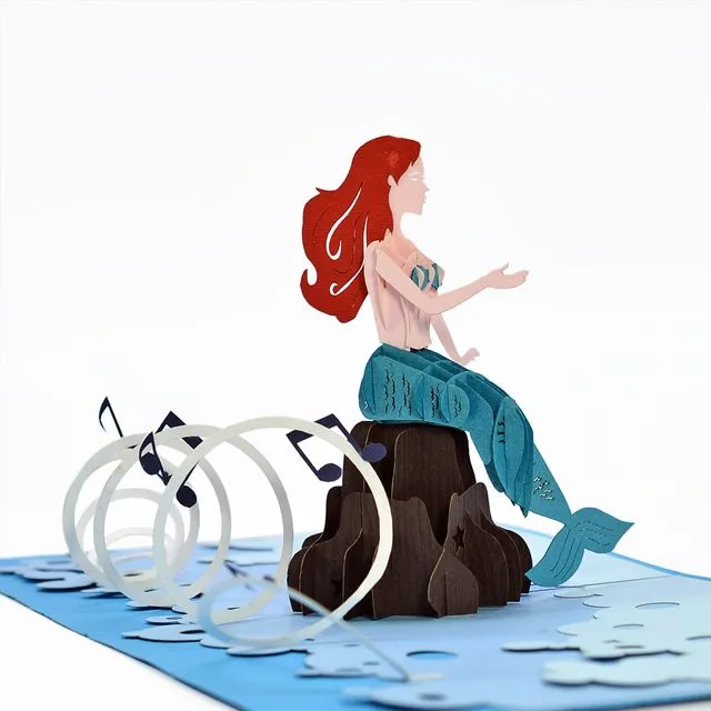 3D Pop-Up Card Mermaid