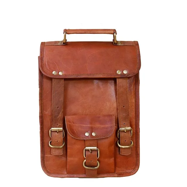 9 Inch Leather satchel I-pad Messenger Bag for men and women