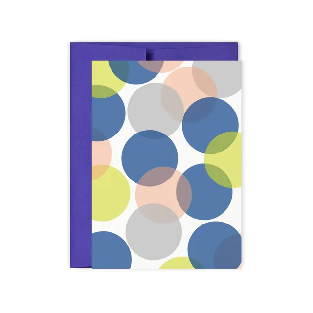 Overlapping Circles Blank Card