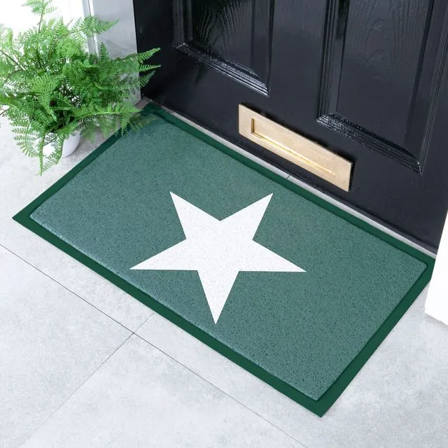 Green Star Indoor & Outdoor Doormat - 70x40cm
