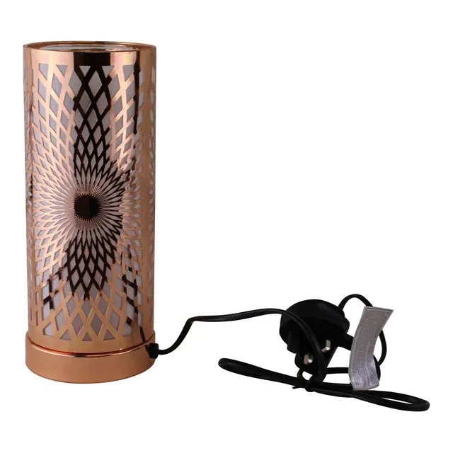 Colour Changing LED Lamp &amp; Aroma Diffuser in Rose Gold - Silver