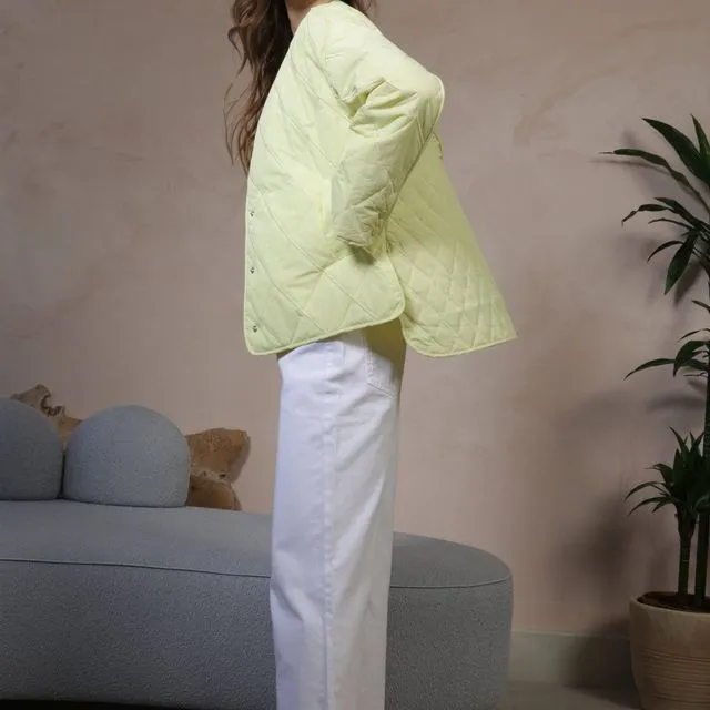 Lime Quilted Jacket