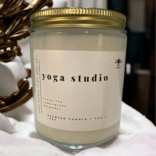 Yoga Studio - 7 oz. Clear Glass Scented Candle