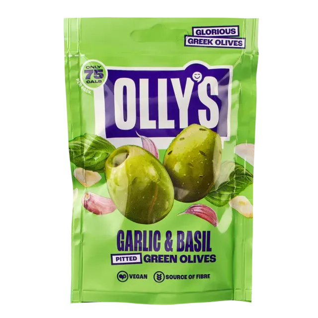 Olly's Olives Garlic & Basil Olives (50g)