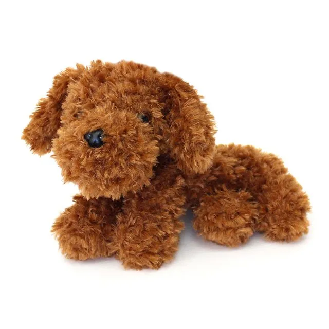 Cute Plush Cockapoo Brown Dog Pencil Case for Girls and Boys