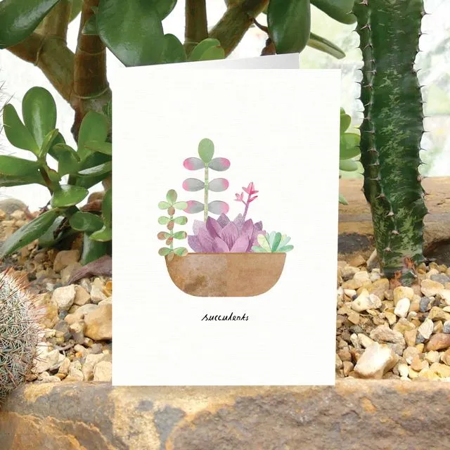 Succulents Card