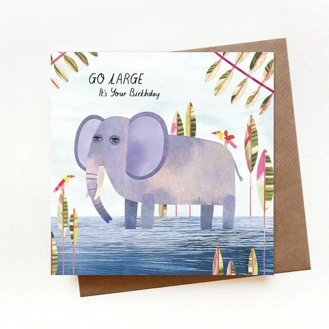 Go Large Elephant Card