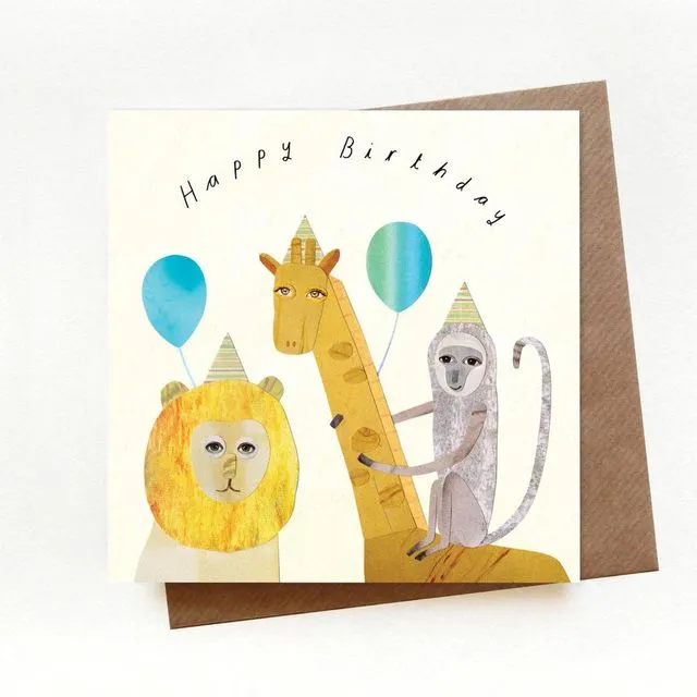 Birthday Jungle Party Card