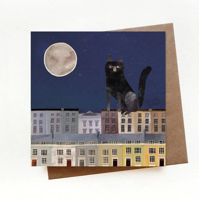 Rooftop Cat Card