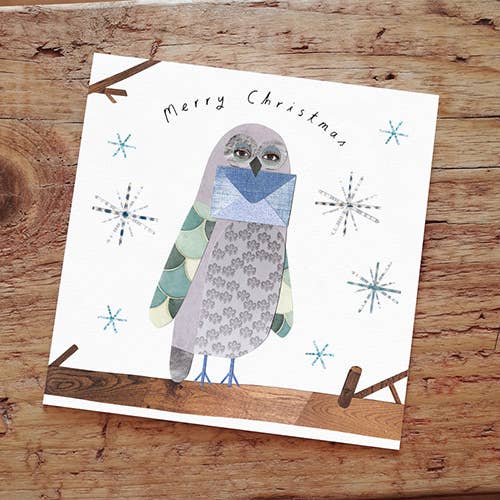 Owl Letter Christmas Card