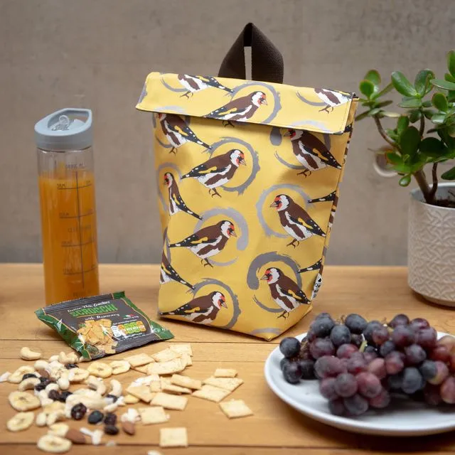 Goldfinch Print Lunch Bag