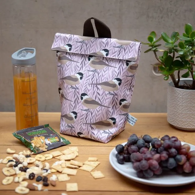 Willow Tit Print Lunch Bag