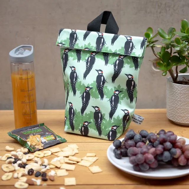 Woodpecker Print Lunch Bag