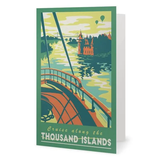Cruise Along the Thousand Islands Greeting Card
