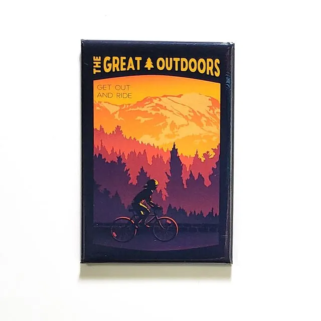 Get Out &amp; Ride Cycling Magnet | Great Outdoors series