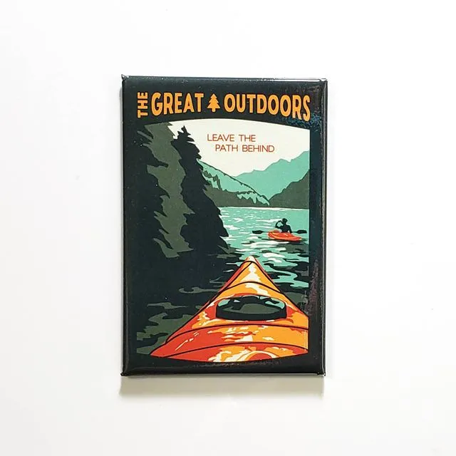 Kayak on a Lake Magnet | Great Outdoors souvenir