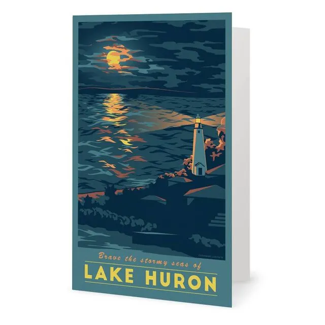 Lake Huron Lighthouse Greeting Card