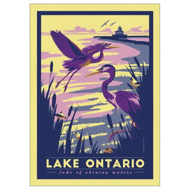 Lake Ontario Postcard | Great Lakes Lighthouse Souvenir Gift