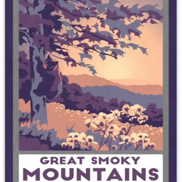 Smoky Mountain National Park | Retro Postcard Souvenir
