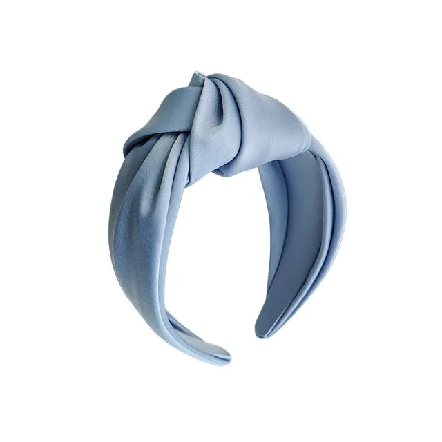 Top Twist Hair Band in Hydrangea Blue