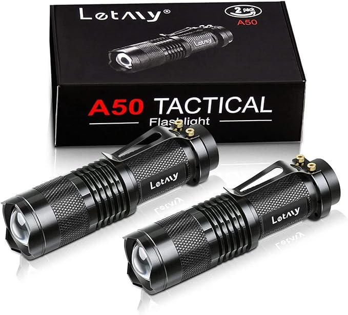 Pack of 2 Small LED Torches, 300 Lumens Super Bright Mini Torch Battery Powered with 3 Modes and Adjustable Focus for CamPack of 2 Small LED Torches, 300 Lumens Super Bright Mini Torch Battery Powered with 3 Modes and Adjustable Focus for Camping, Hiking, Giftping, Hiking, Gift
