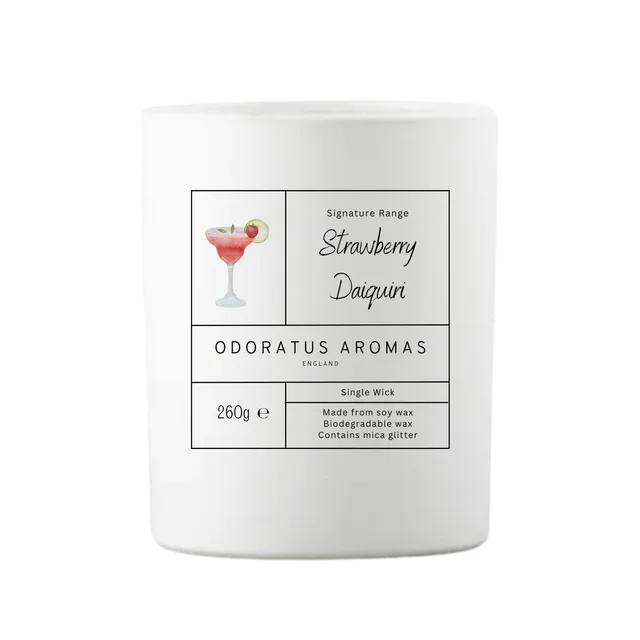 Strawberry Daiquiri Signature Soy Candle 260g Single Wick
