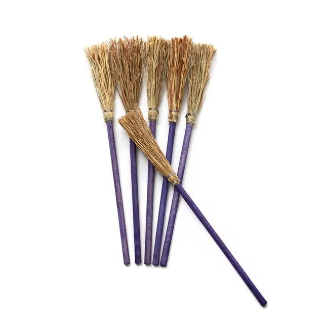 Miniature Brooms Purple 8.26" (21 cm)