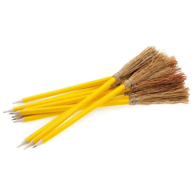 Broom Pencil Yellow Color 9.45" (24 cm)