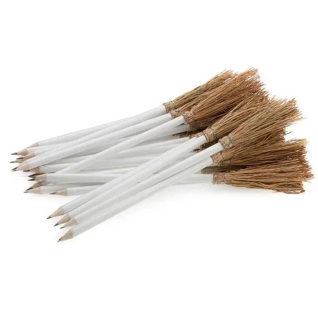 Pencil broom White Color 9.45" (24 cm)