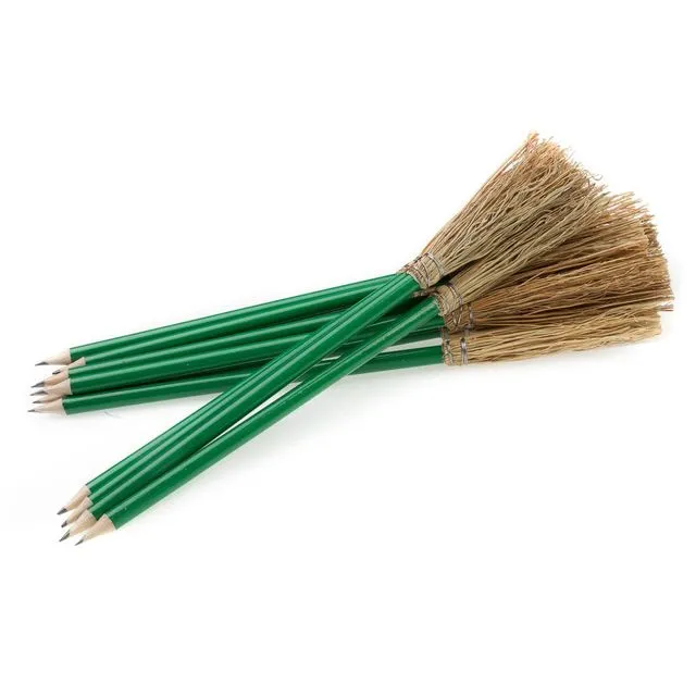 Pencil Broom green 9.45" (24 cm)