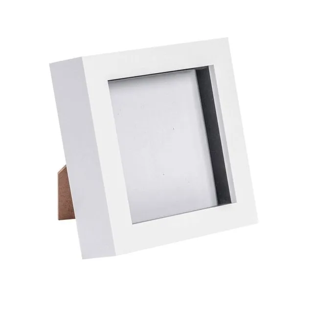 Nicola Spring Box Photo Frame - 4x4 - White