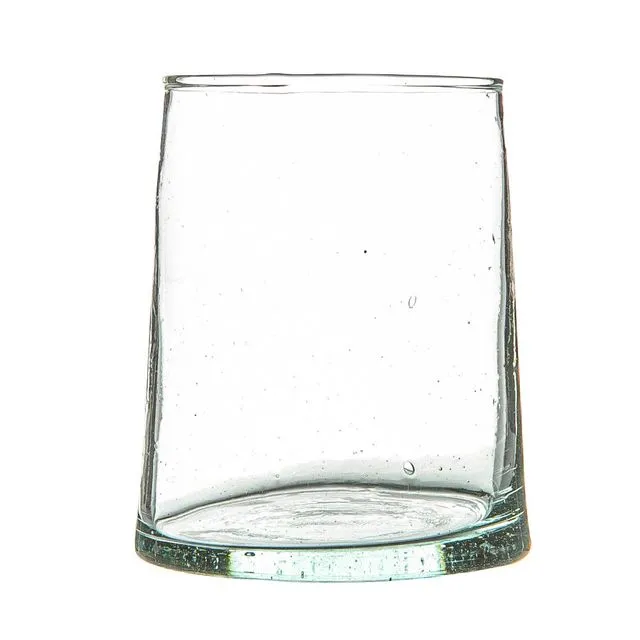 Nicola Spring Merzouga Recycled Tumbler Glass 260ml Clear