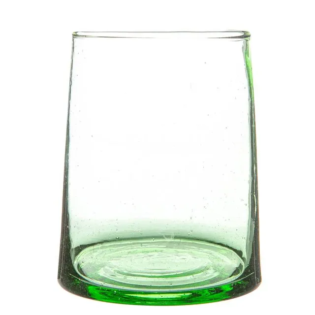 Nicola Spring Merzouga Recycled Tumbler Glass 260ml Green