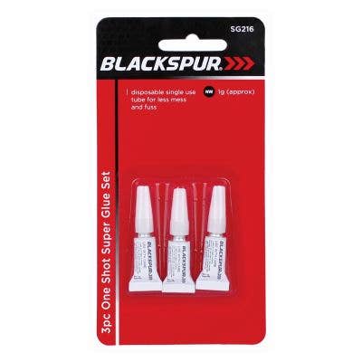 1g One-Shot Super Glue - Pack of 3 - By Blackspur