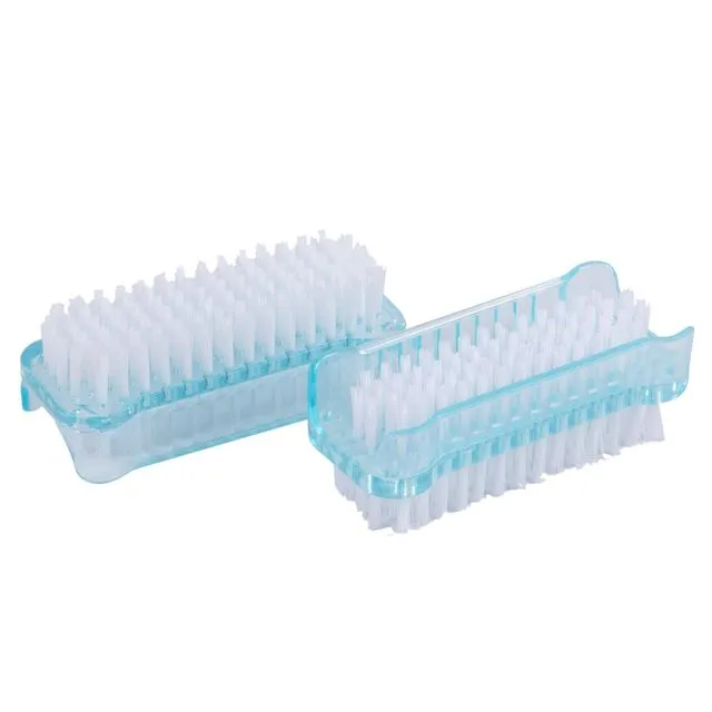 2pc Turquoise Nail Cleaning Brush Set - By Ashley