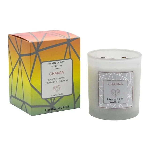 300g Chakra Crystal Infusions Soy Wax Scented Candle