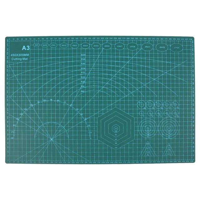 Green A3 (30 x 45cm) Cutting Mat - By Blackspur