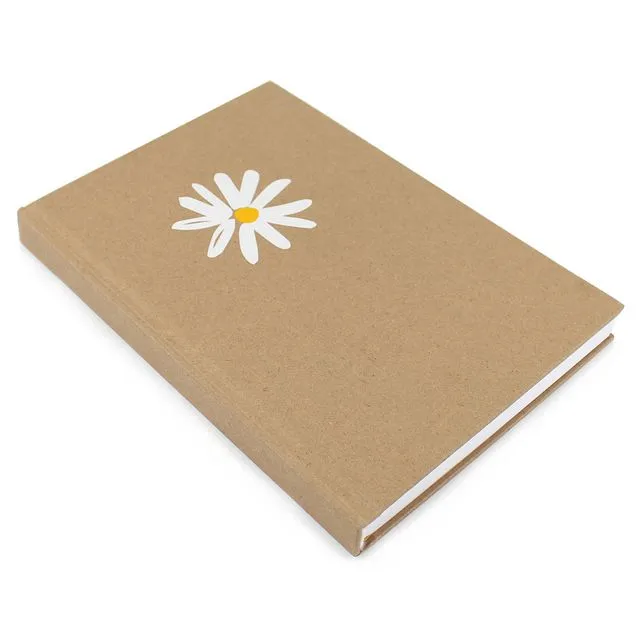 A5 Notebook Hardback Daisy Lined Pages Writing Journal