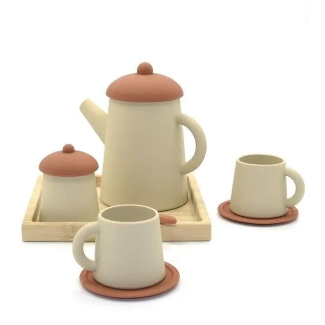 Silicone Tea Set - Sand