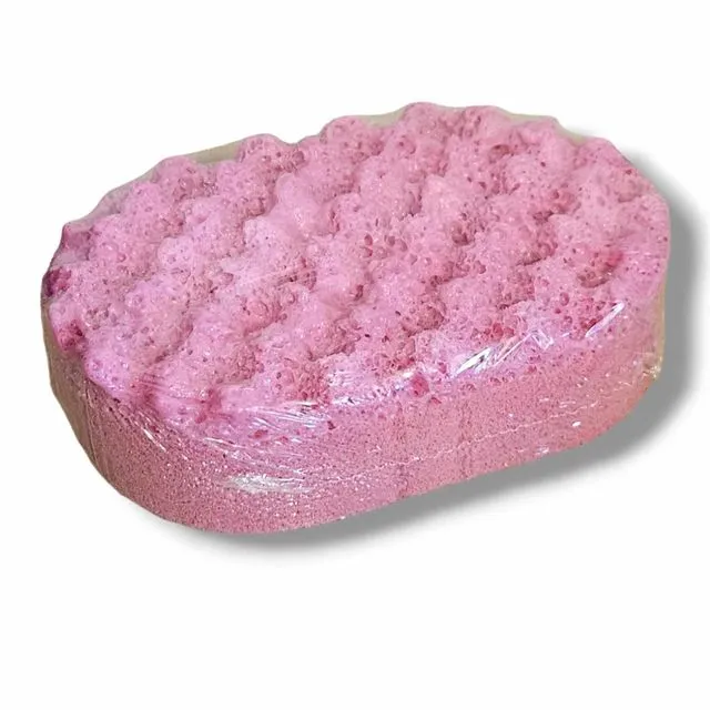 Exfoliating soap sponge - Marshmallow & candyfloss