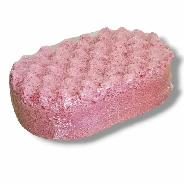 Exfoliating soap sponge - Rhubarb & custard