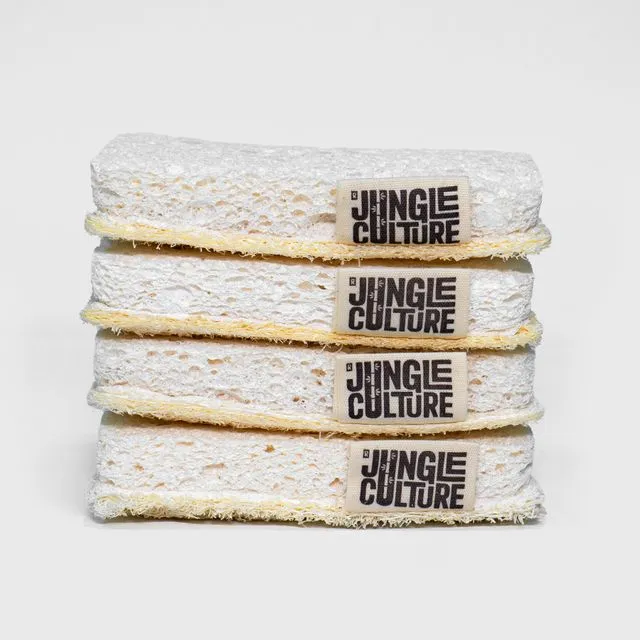 Eco Dish Sponges | Multipurpose Washing Up Sponge Pack of 4