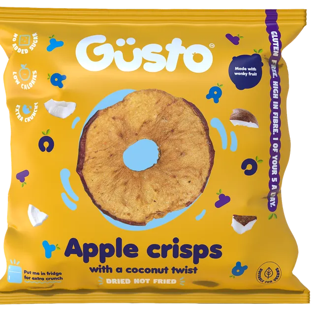Air-dried Apples Crisps with a Coconut twist | Case of 12